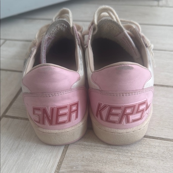 Golden Goose Pink and White Sneakers size 38 - Picture 4 of 5